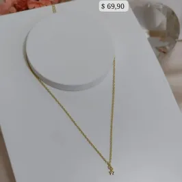 COLAR INFANTIL COM MINI ESTRELA CRAVEJADO EM MICRO ZIRCONIA