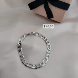 PULSEIRA MASCULINA ELO 3 POR 1 EM AÇO