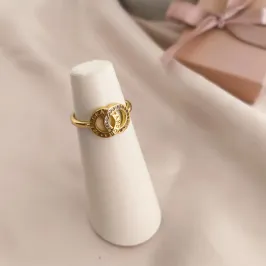 ANEL INPIRAÇÃO PANDORA LISO E CRAVEJADO EM MICRO ZIROCNIA