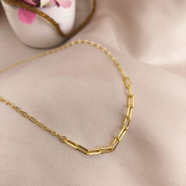 TORNOZELEIRA CARTIER ELO LARGO COM ELO CURTO