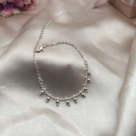 PULSEIRA COM MINI ESFERAS NA PONTAS E MICRO ESFERAS