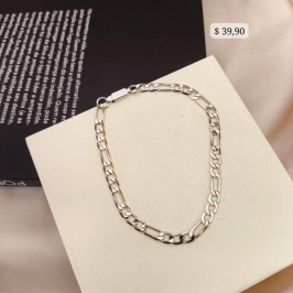 PULSEIRA EM AÇO ELO 3 POR 1  4MM