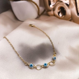 PULSEIRA OLHO GREGO E ESPAÇOS OVAIS VAZADOS