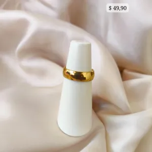 ALIANÇA TRADICIONAL BOLEADA EM AÇO 6MM