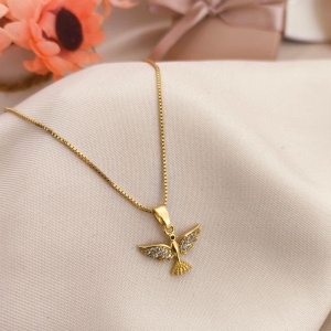 COLAR ESPIRITO SANTO CRAVEJADO EM MICRO ZIRCONIA