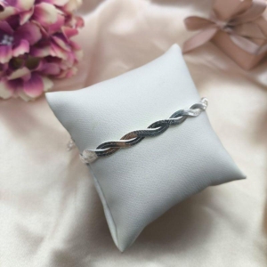 PULSEIRA FITA 3 MM DUPLA ENTRELAÇADAS