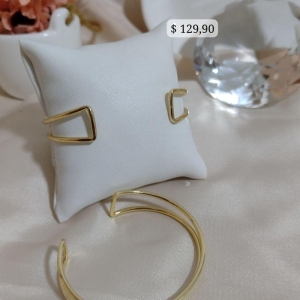 BRACELETE LISO DUPLO COM REGULAGEM