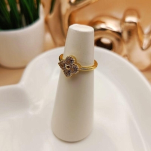 ANEL TREVO COM 4 PEDRAS DE ZIRCONIA