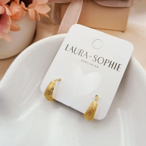 ARGOLA COM DETALHES CRAQUELADO FOSCO