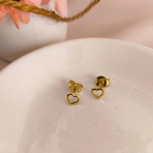 BRINCO CORAÇÃO VAZADO LISO