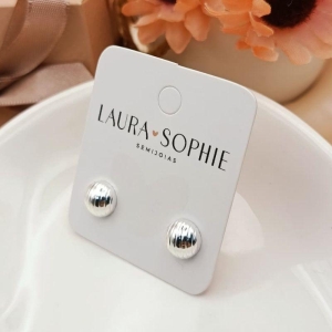 BRINCO MEIA ESFERA LISTRADA