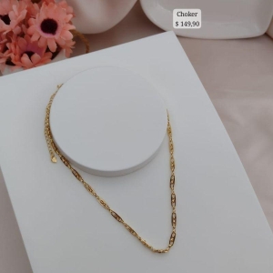 CHOKER CARTIER COM ESFERAS ENTRE OS ELOS