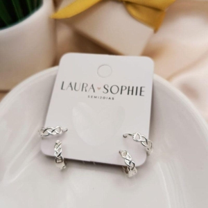 TRIO DE ARGOLA TRANÇADAS LISAS