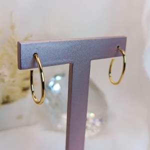 ARGOLA OVAL LISA FINA