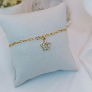 PULSEIRA COM PINGENTE DE ESTRELA COM MICRO ZIRCONIA