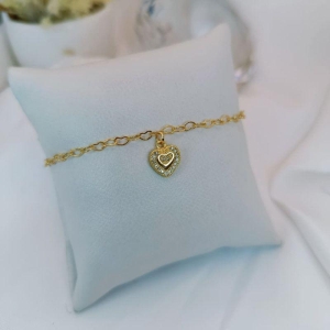 PULSEIRA CORAÇÃO DUPLO COM MICRO ZIRCONIA