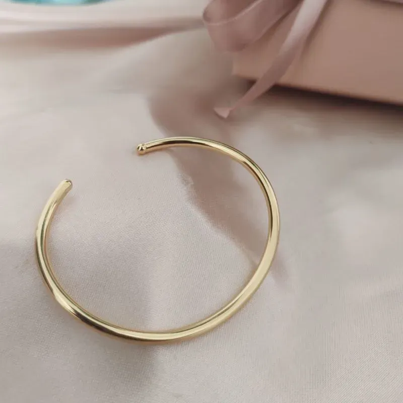 BRACELETE LISO PARTIDO CURVADO 3MM