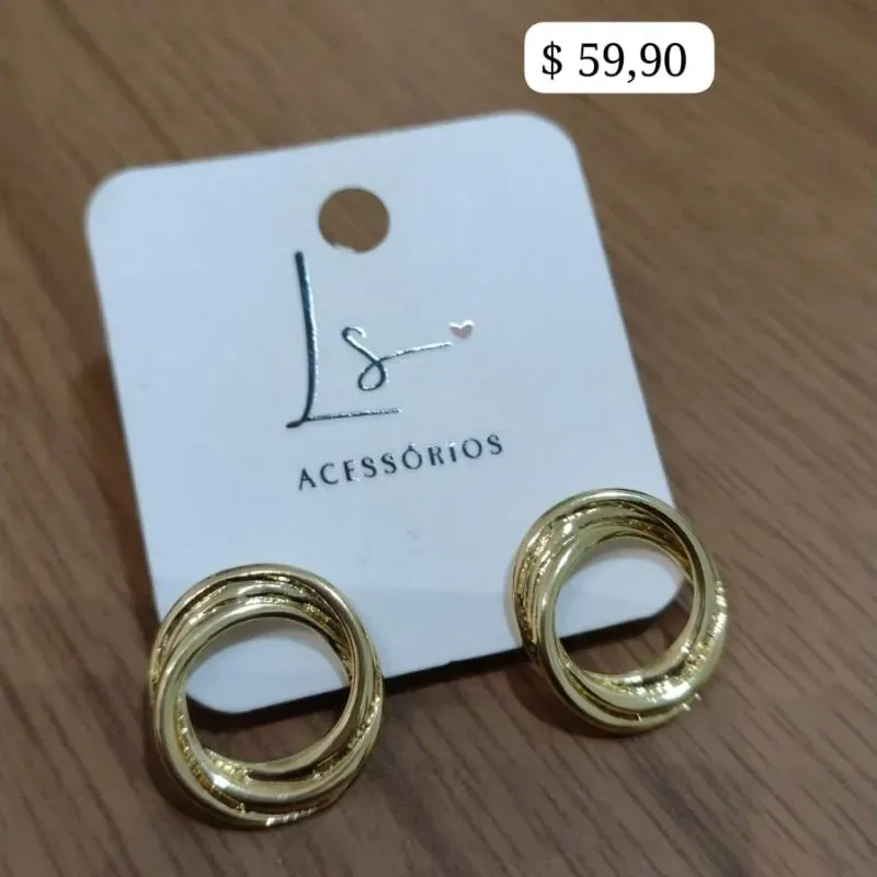 BRINCO 3 CIRCULOS ENVOLVIDOS VAZADO