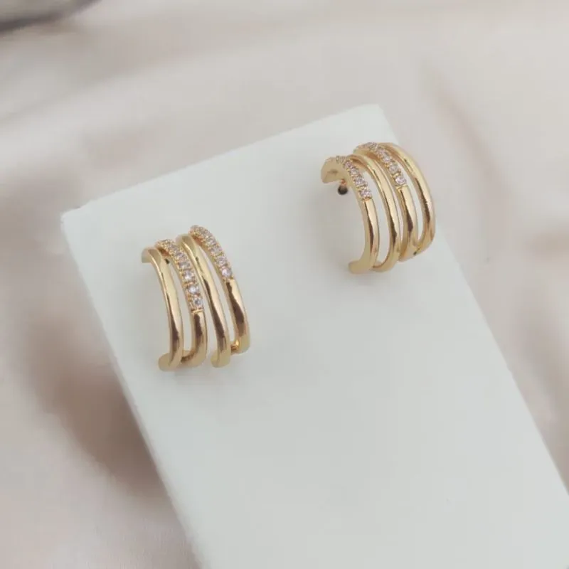 BRINCO 4 EM 1 SENDO 2 LISOS E 2 CRAVEJADO EM MICRO ZIRCONIA