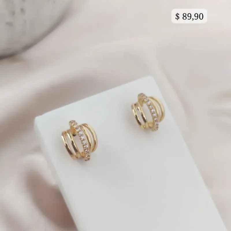 BRINCO 5 EM 1 SENDO 4 LISOS E 1 CRAVEJADO EM MMICRO ZIRCONIA