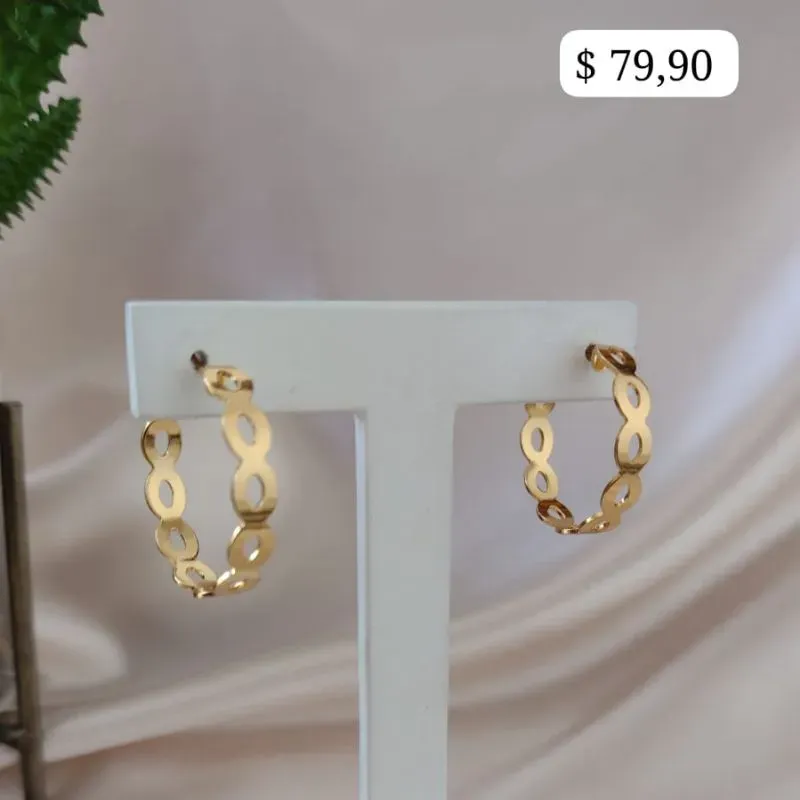 BRINCO ARGOLA COM ELOS 27MM