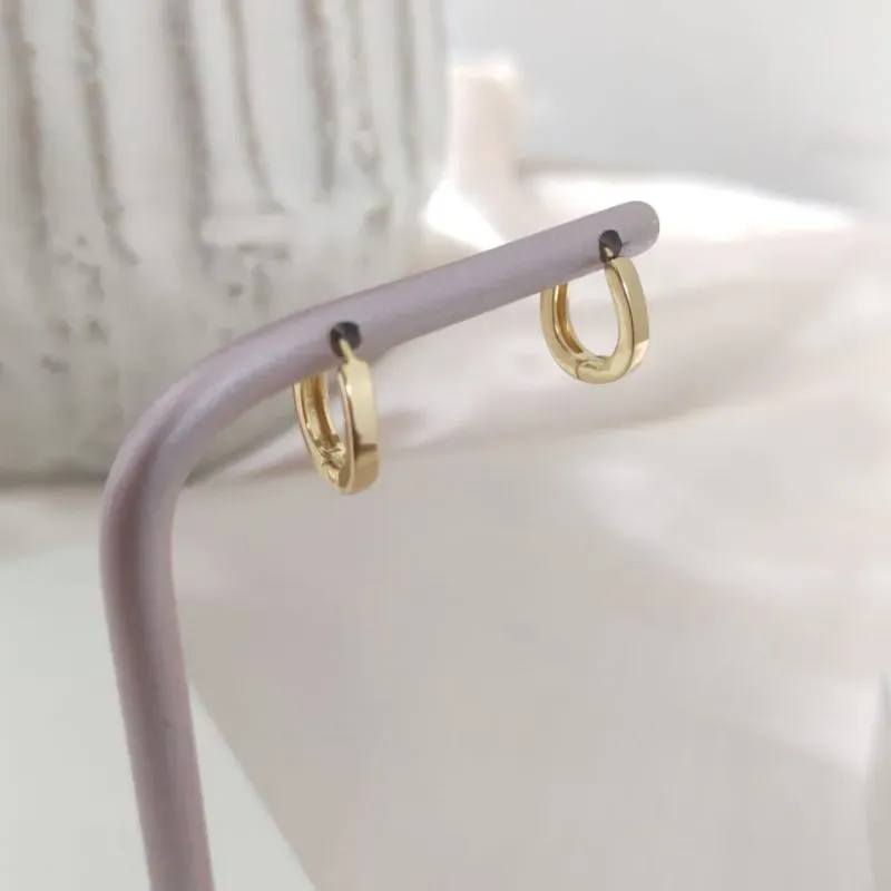 BRINCO ARGOLA COM FORMATO DE GOLA LISA