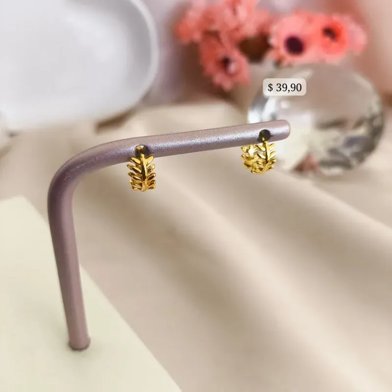 BRINCO ARGOLA FOLHAS