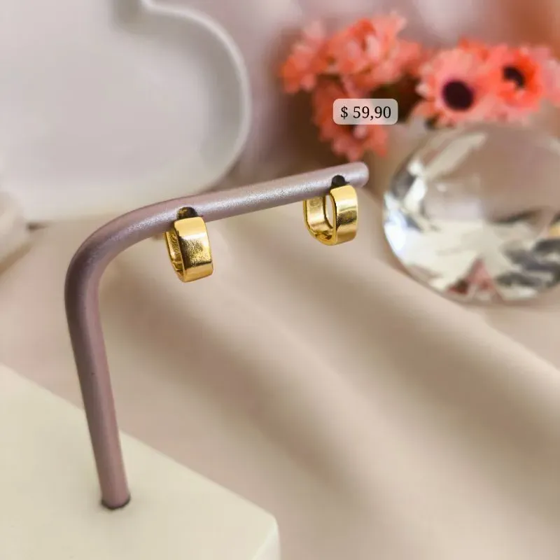 BRINCO ARGOLA QUADRADA 13MM