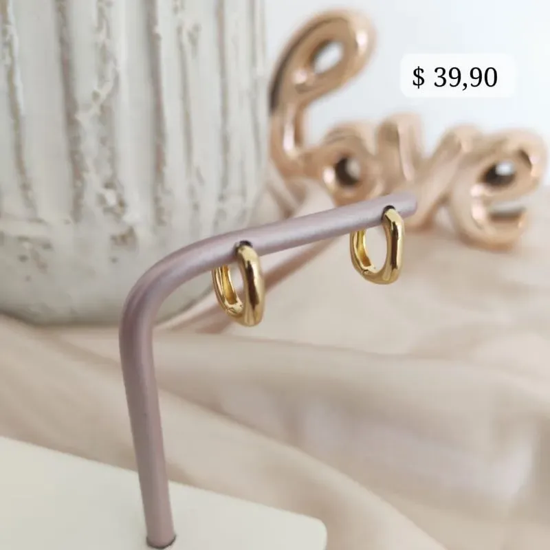 BRINCO ARGOLA QUADRADA LISA G