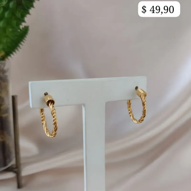 BRINCO ARGOLA TORCIDA 19MM