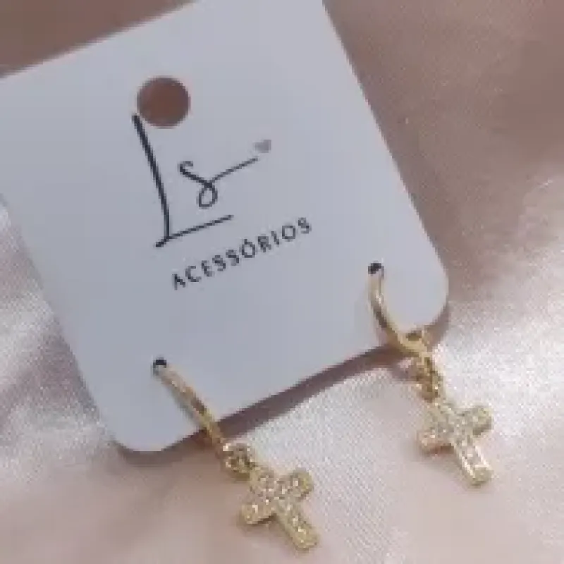 BRINCO ARTICULADOR CRUZ CRAVEJADA ZIRCONIA