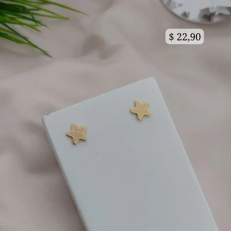 BRINCO ESTRELA BORDA LISA E FOSCA NO MEIO