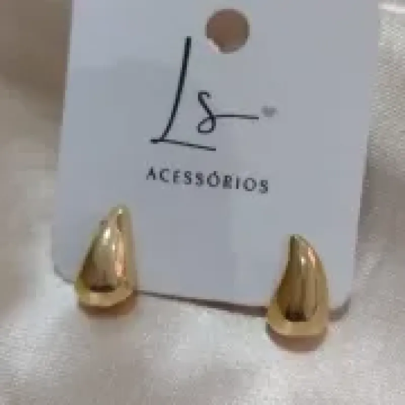 BRINCO GOTA LISA 14MM