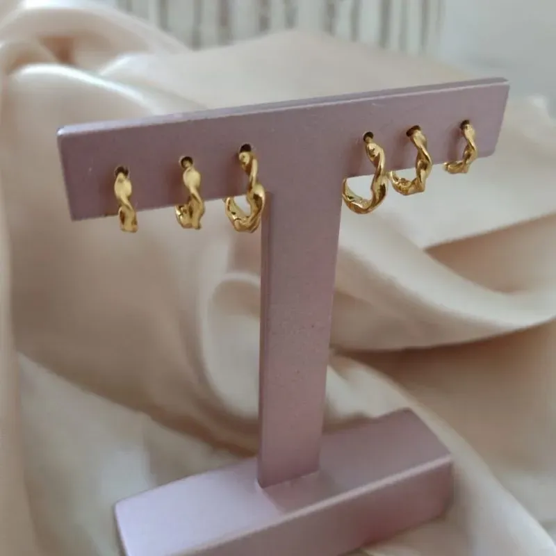 BRINCO TRIO DE ARGOLA TORCIDA