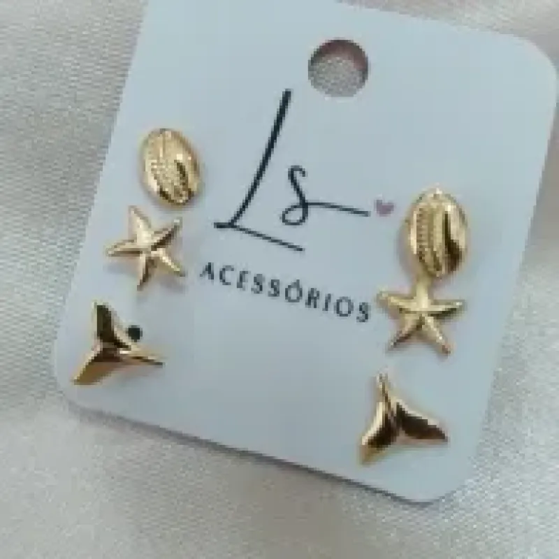 BRINCO TRIO DO MAR BUZIO ESTRELA E CALDA SEREIA