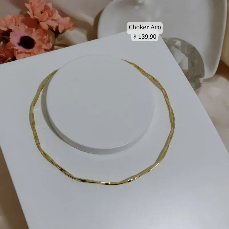 CHOKER ARO TORCIDO LISO