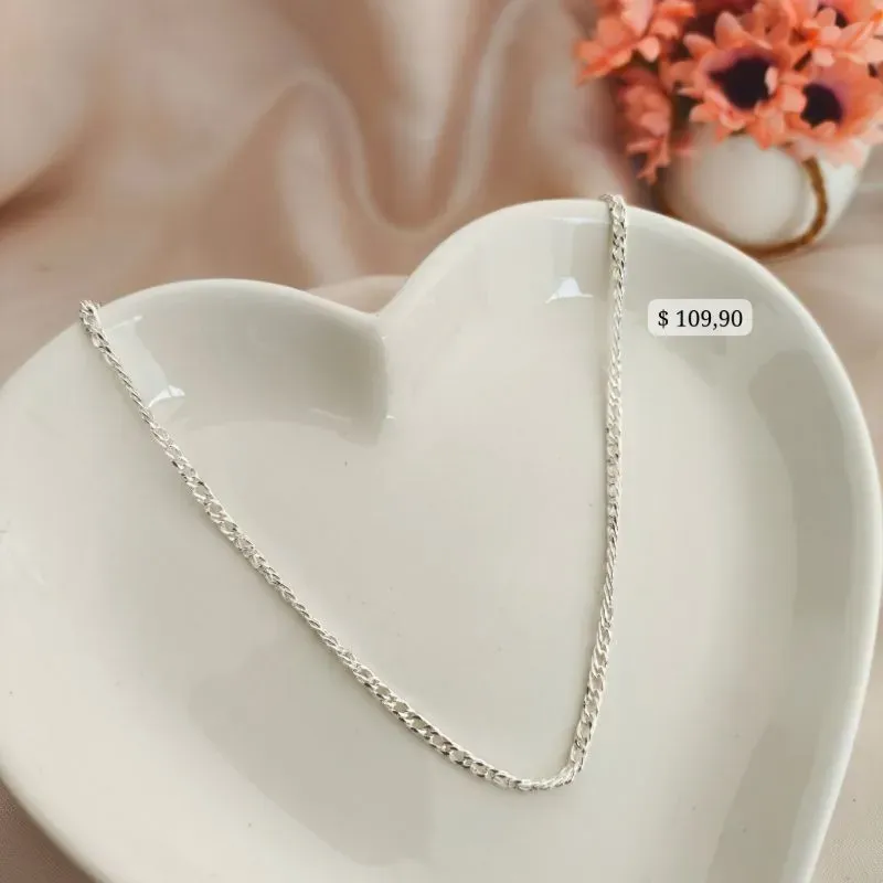 CHOKER OLO GROUMET CURTO B. A PRATA 925