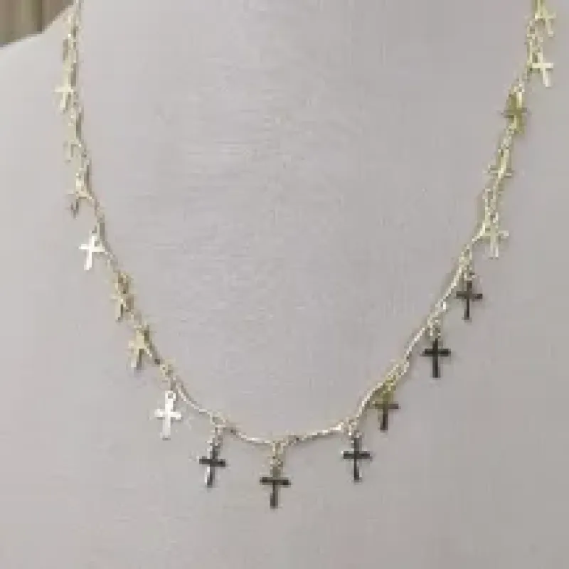 COLAR DE CRUZ LISAS COMPLETO