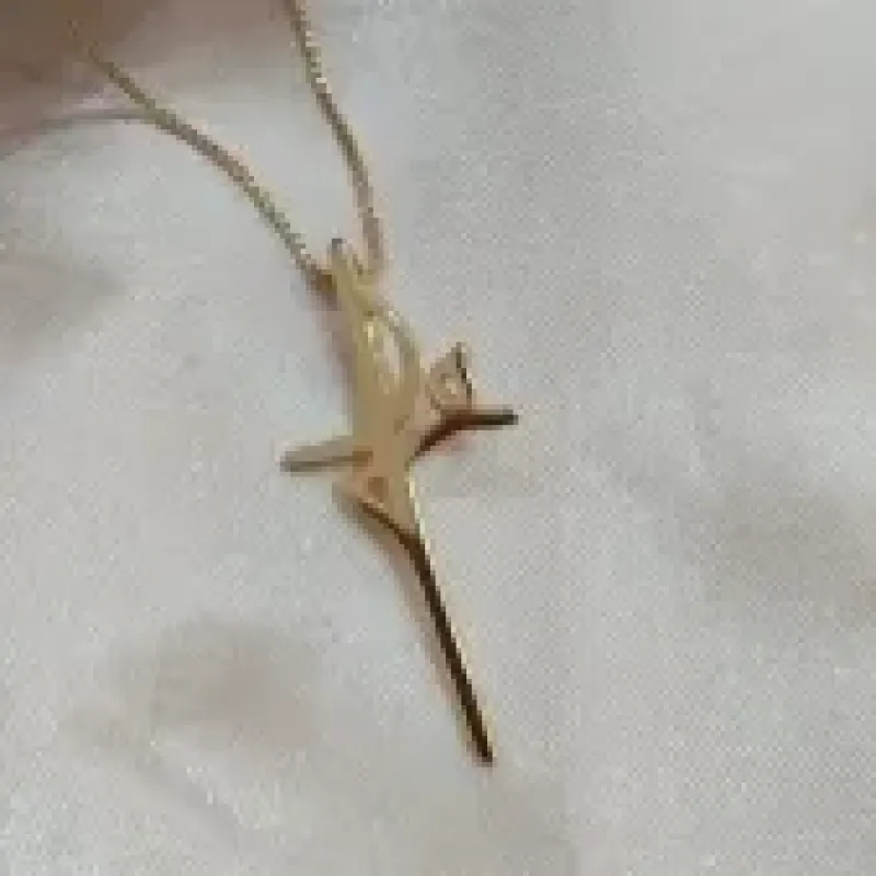 COLAR VENESIANA PINGENTE FE LISO 35MM