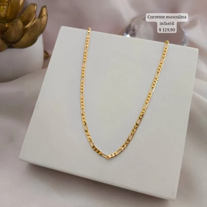 CORRENTE INFANTIL MASCULINA ELO 3 POR 1