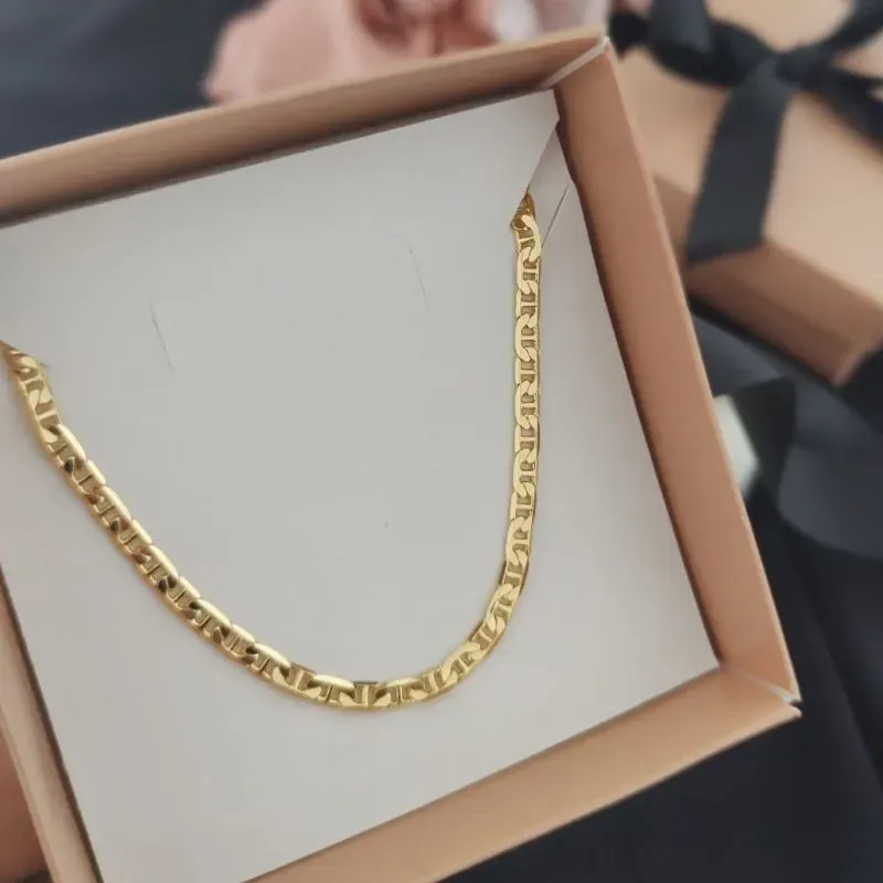 CORRENTE MASCULINA 60CM ELO INSPIRAÇÃO GUCCI FECHO GAVETA