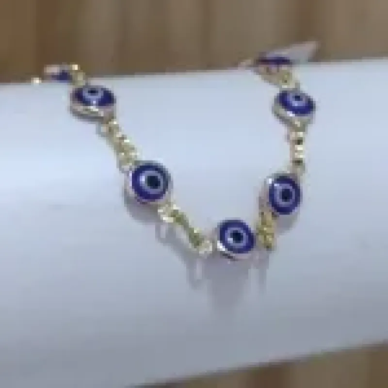 PULSEIRA DE OLHO GREGO AZUL ESCURO