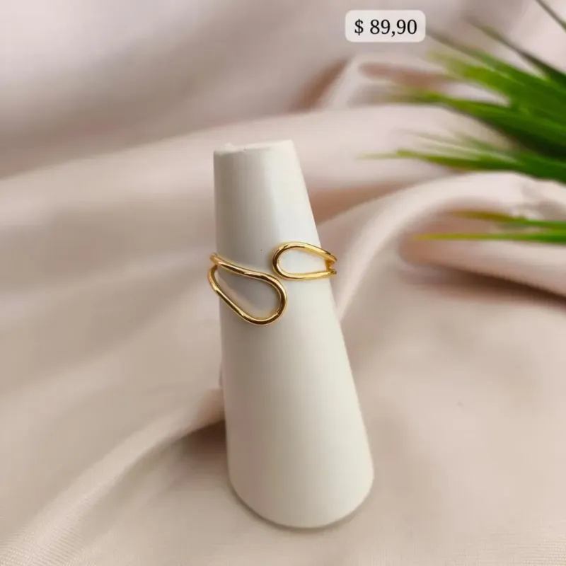 ANEL DUPLO REGULAVEL COM PONTAS ARREDONDADAS FINAS