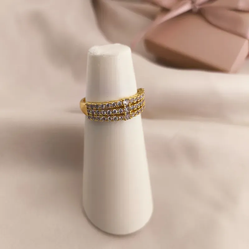 ANEL 3 EM 1 CRAJADO EM MICRO ZIRCONIA