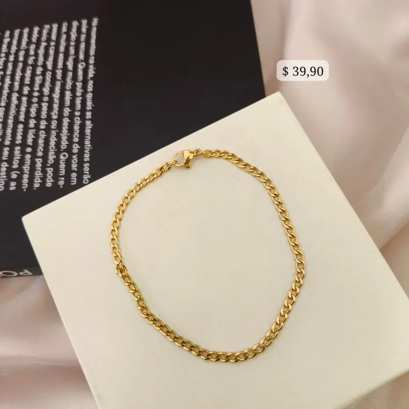 PULSEIRA EM AÇO ELO GROUMET