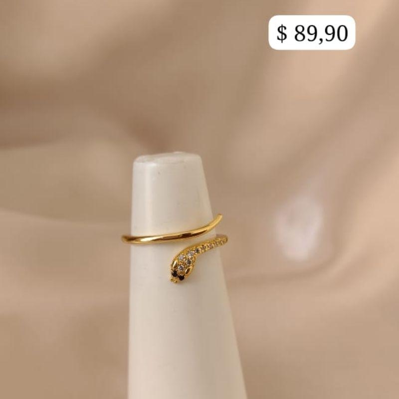 ANEL REGULAVEL COBRA LISA E CRAVEJADA ZIRCONIA