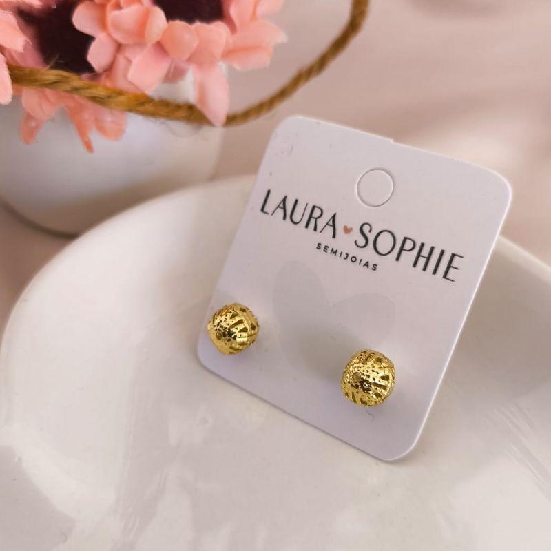 BRINCO ESFERA VAZADA CRAQUELADA M