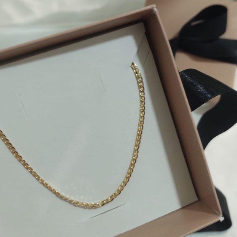 CORRENTE INFANTIL MASCULINA ELO GROUMET FECHO GAVETA