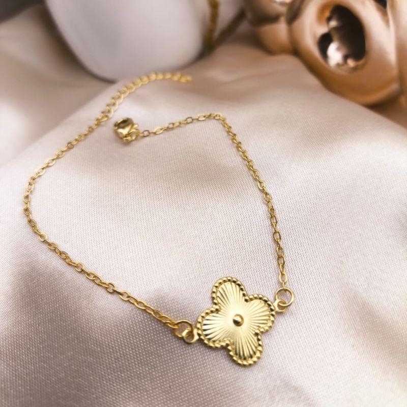 PULSEIRA EM ELOS PORTUGUES COM 1 TREVO