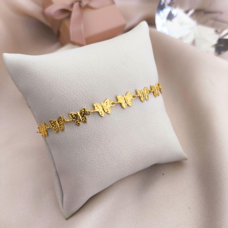 PULSEIRA TODA COM PLACAS DE BORBOLETAS